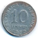 Аргентина, 10 сентаво (1955 г.)