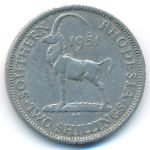 Southern Rhodesia, 2 shillings, 1951