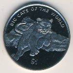 Sierra Leone, 1 dollar, 2001