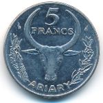 Мадагаскар, 5 франков (1979 г.)