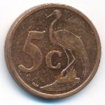 South Africa, 5 cents, 2010