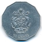 Solomon Islands, 50 cents, 1990