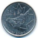 Canada, 25 центов (2008 г.)