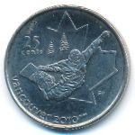 Canada, 25 центов (2008 г.)