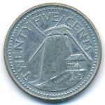 Барбадос, 25 центов (2001 г.)