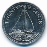 Багамские острова, 25 центов (2005 г.)
