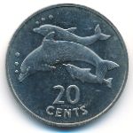 Kiribati, 20 cents, 1979