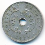 Southern Rhodesia, 1 penny, 1938