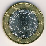 San Marino, 1000 lire, 2001