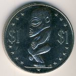 Cook Islands, 1 dollar, 1992