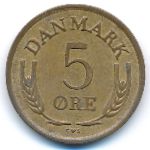 Denmark, 5 ore, 1963