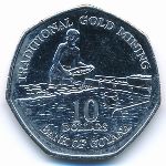 Guyana, 10 dollars, 2007–2018