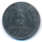 Germany, 5 pfennig, 1918