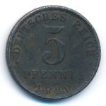 Germany, 5 pfennig, 1920