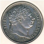 Великобритания, 6 пенсов (1816–1820 г.)