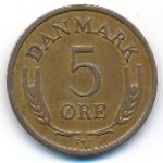 Denmark, 5 ore, 1966