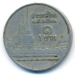 Thailand, 1 baht, 1988