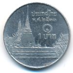 Thailand, 1 baht, 1990