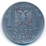 Albania, 2 lek, 1939