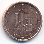 Хорватия, 2 евроцента (2023 г.)