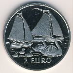 Netherlands., 2 euro, 1997