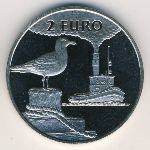 Netherlands., 2 euro, 1997
