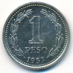 Argentina, 1 peso, 1957
