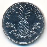 Bahamas, 5 cents, 2005