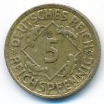 Веймарская республика, 5 рейхспфеннигов (1935 г.)