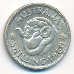 Australia, 1 shilling, 1960