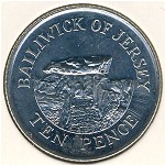 Джерси, 10 пенсов (2002–2012 г.)
