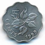 Свазиленд, 5 центов (1999 г.)