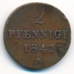 Hannover, 2 pfennig, 1842