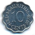 Mauritius, 10 cents, 1978