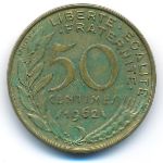 Франция, 50 сентим (1962 г.)