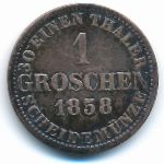 Hannover, 1 groschen, 1858