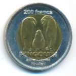 Crozet Islands., 200 francs, 2011