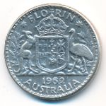 Australia, 1 флорин (1962 г.)
