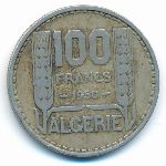 Algeria, 100 франков (1950 г.)