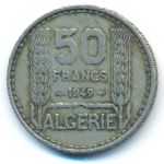 Algeria, 50 франков (1949 г.)