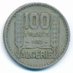 Algeria, 100 франков (1952 г.)