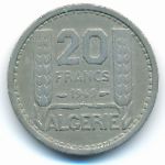 Алжир, 20 франков (1949 г.)