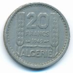Algeria, 20 франков (1949 г.)