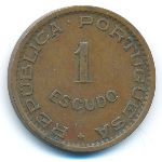 Angola, 1 escudo, 1963