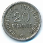 Angola, 20 centavos, 1921