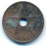 Congo free state, 1 centime, 1888