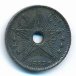 Congo free state, 1 centime, 1887