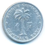 Ruanda-Urundi, 1 franc, 1958