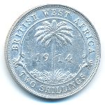 Британская Западная Африка, 2 шиллинга (1914 г.)