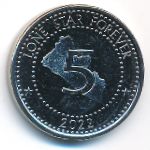 Либерия, 5 долларов (2022 г.)